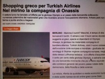Kι όμως οι Τούρκοι είναι έτοιμοι να εξαγοράσουν την Ολυμπιακή Αεροπορία. Το ρεπορτάζ της la Repubblica!